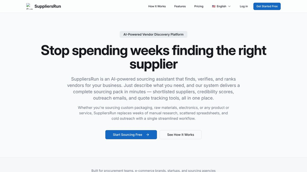 Suppliers.Run