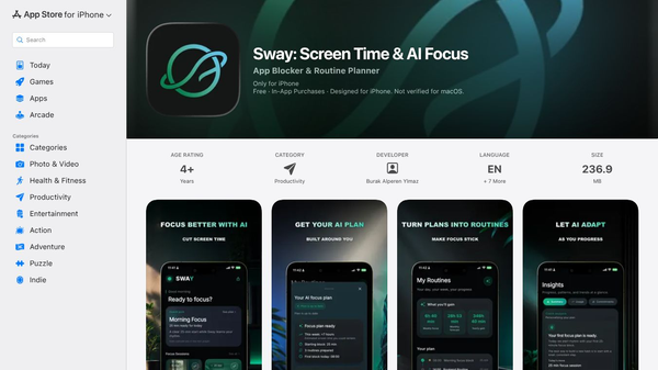 Sway: Screen Time & AI Focus