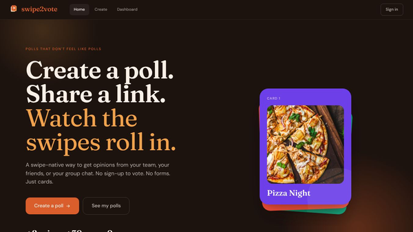 Swipe2Vote