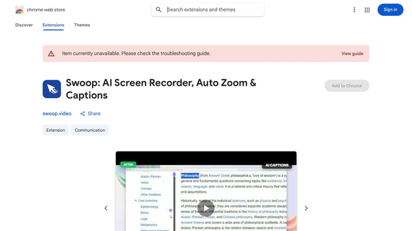 Swoop: AI Screen Recorder + Auto Zoom