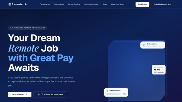 Synmatch AI powered by WorkMotion