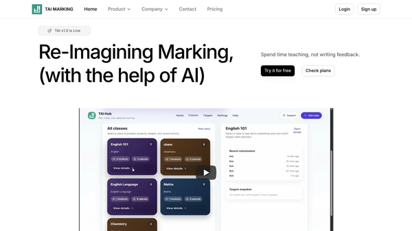 TAI- AI Powered Marking For Educators