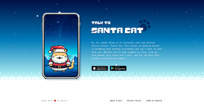 Talk to Santa Cat