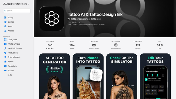 Tattoo AI – Tattoo Design & Try-On