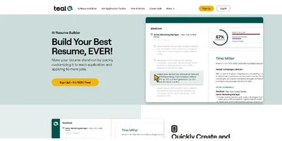 Teal Resume Builder
