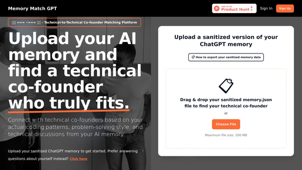 Technical-to-Technical Co-founder Match