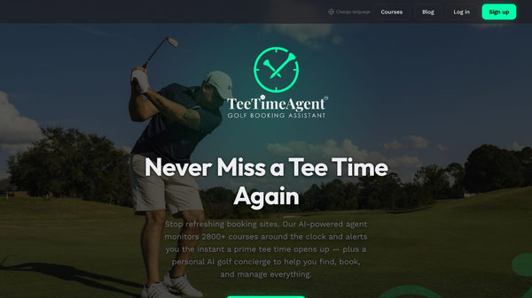 Tee Time Agent