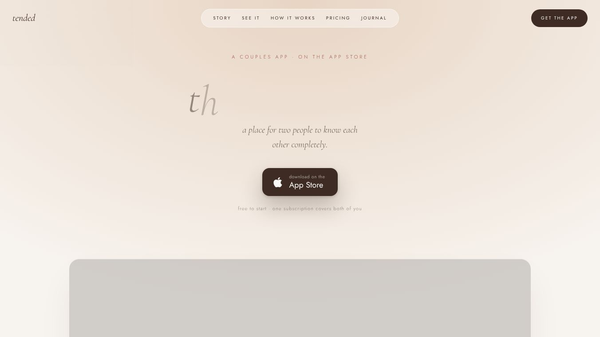 tended — they've got you.