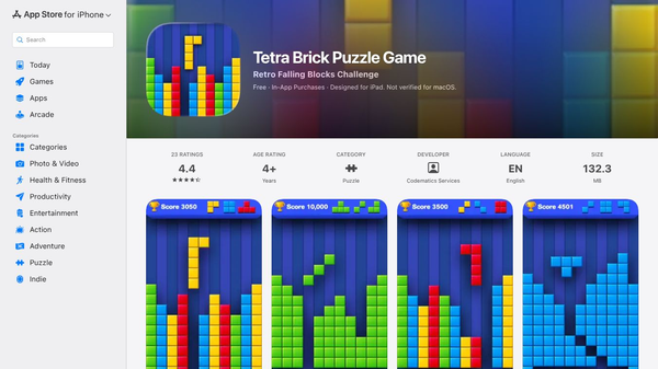 Tetra Brick puzzle