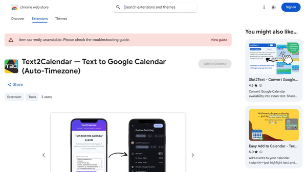 Text2Calendar