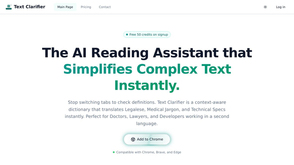 Text Clarifier AI for Chrome