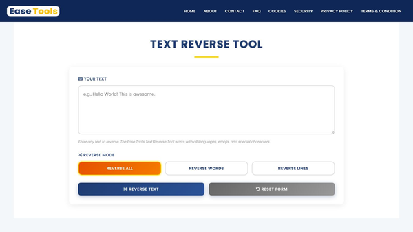 Text Reverse Tool