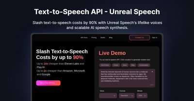 Text-to-Speech API - Unreal Speech