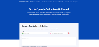 Text to Speech Online