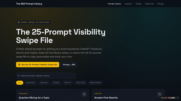 The AEO Prompt Library