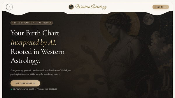 The AI Astrology — Western Astrology