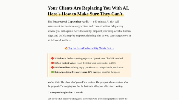 The Futureproof Copywriter Audit