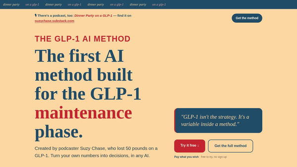 The GLP-1 AI Method