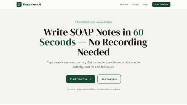 TherapyNote AI