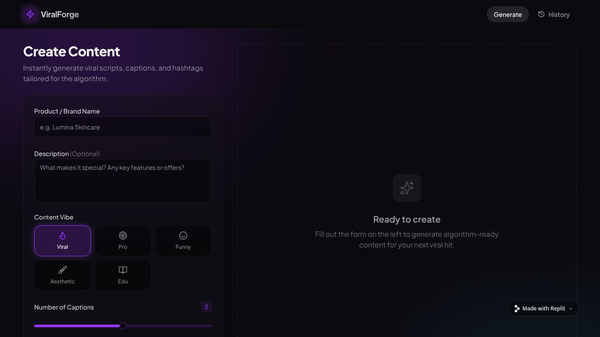 TikTok Caption & Script Generator