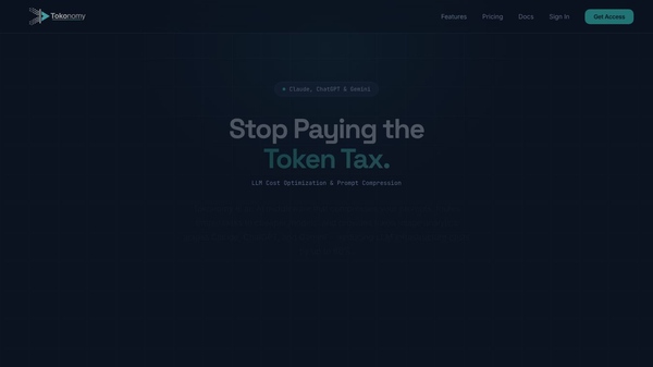 Tokonomy — Stop Bleeding LLM Tokens