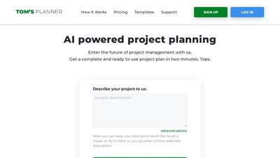 Tom's Planner AI-Assist