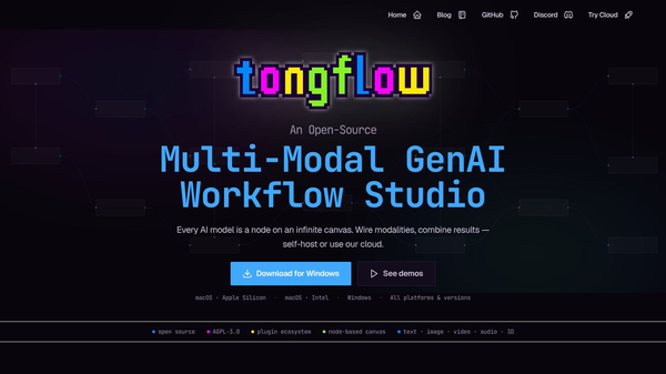 TongFlow - Open-source GenAI studio