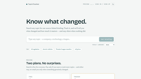 Topic Tracker