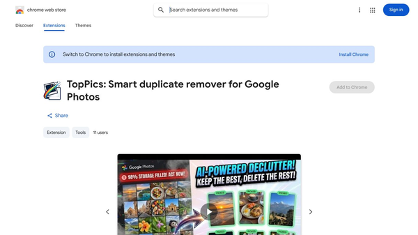 TopPics - Declutter Your Google Photos