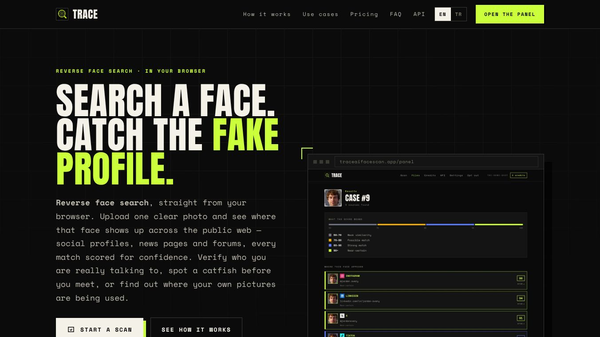 Trace AI Face Scan