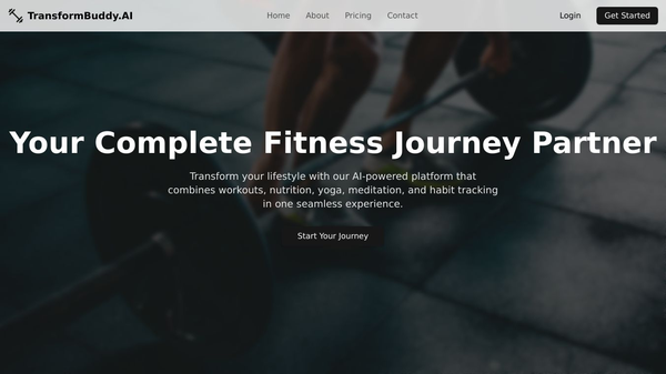 TransformBuddy.AI - Your AI Health Coach
