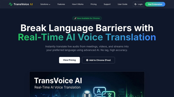 TransVoice AI Chrome Browser