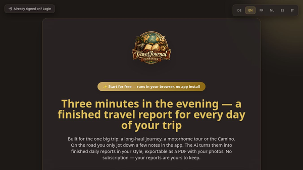 TravelJournal Companion