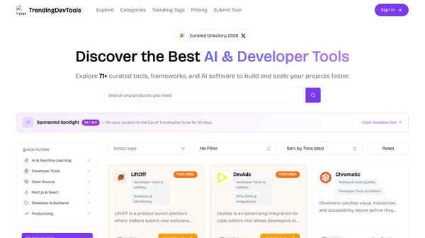 TrendingDevTools