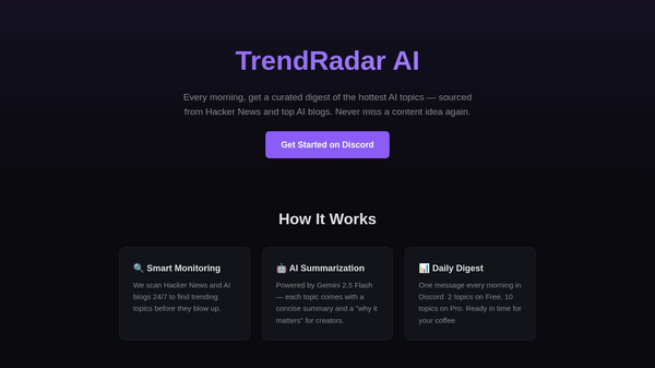 TrendRadar AI