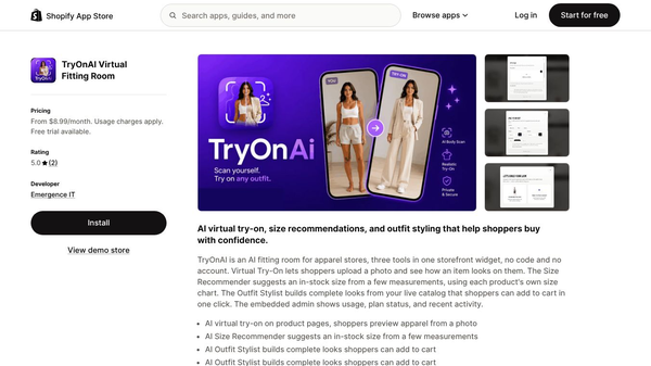 TryOnAI Virtual Fitting Room