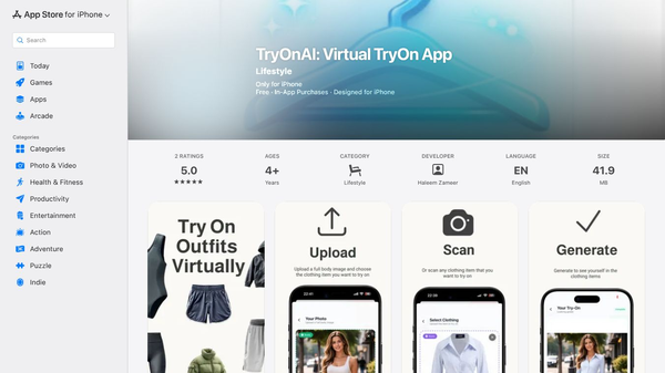 TryOnAI: Virtual TryOn app