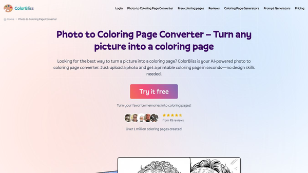 Turn any picture into a coloring page