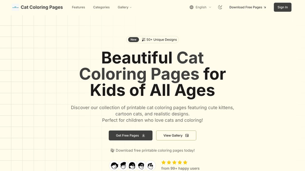 Turn your cat into a coloring page!