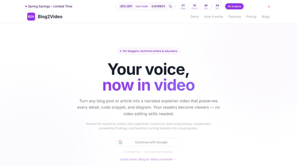Turn your written voice into video