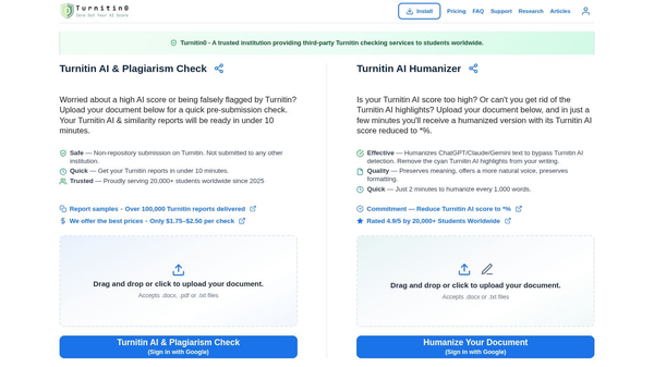 Turnitin Check & AI Text Humanizer