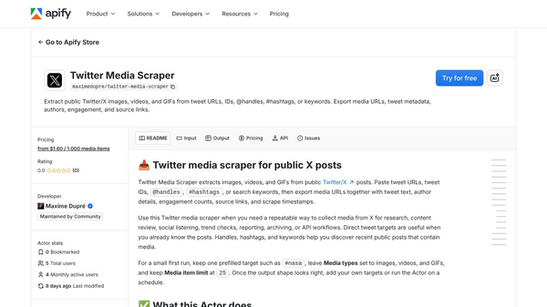 Twitter Media Scraper