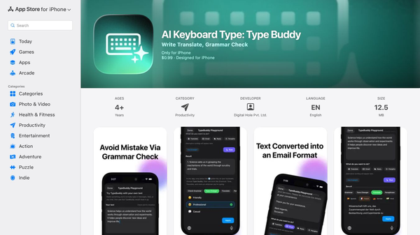 Type Buddy: AI Keyboard & Writer
