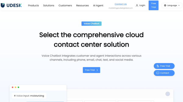 Udesk Voice Chatbot