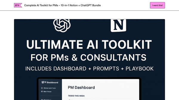 Ultimate AI Toolkit for PMs – Pro Bundle