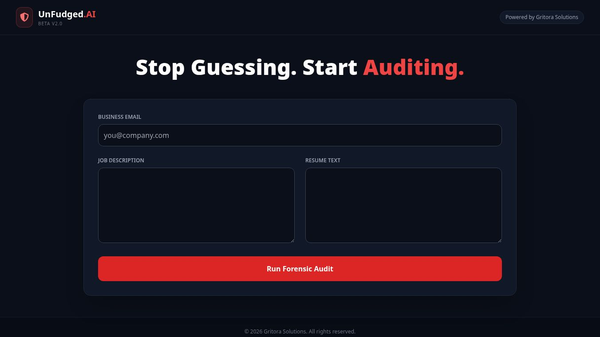 UnFudged AI - Resume Audit