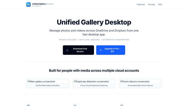 Unified Gallery Desktop