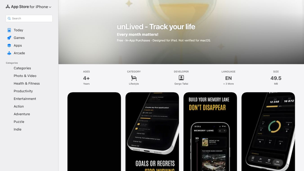 unLived - Track your life