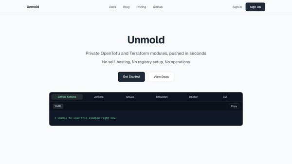 Unmold