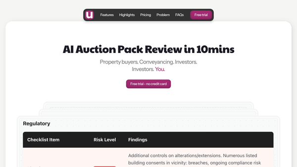 Unwildered AI Property Auction Review